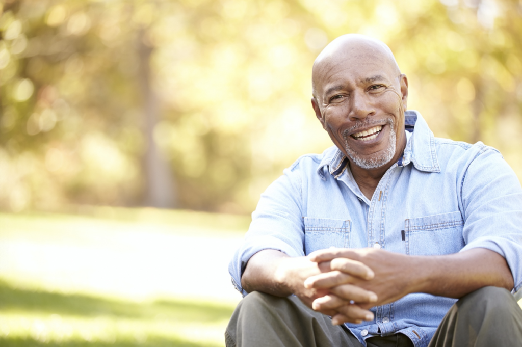 an older man with Invisalign 